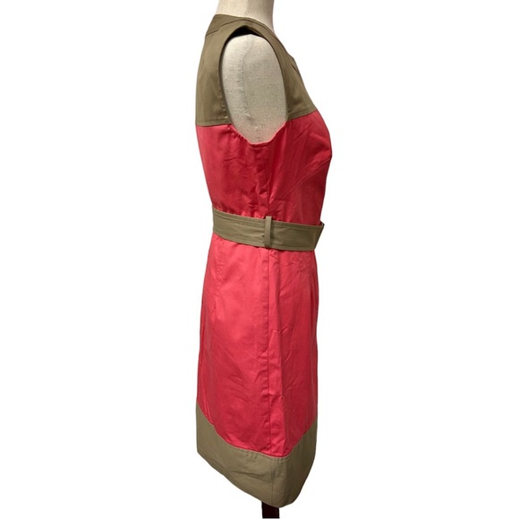 Milly Classic Belted Sleeveless Shift Dress Sz:4 - Picture 3 of 8